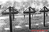 Tre av gravene etter ulykken 2.2.1942