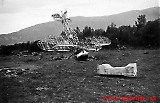 Utbrente norske Fokker C.V på Setnesmoen