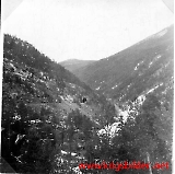 Blick auf Bahn Oslo u Drontheim. Zwischen Otta und DombÃ¤s 21/3-41